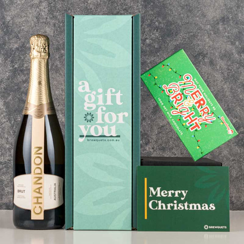 Christmas Sparkling Wine & Chocolate Hamper