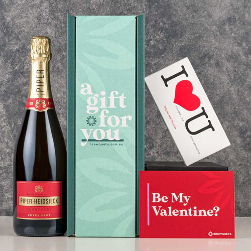 Valentine's Champagne & Chocolate Hamper 