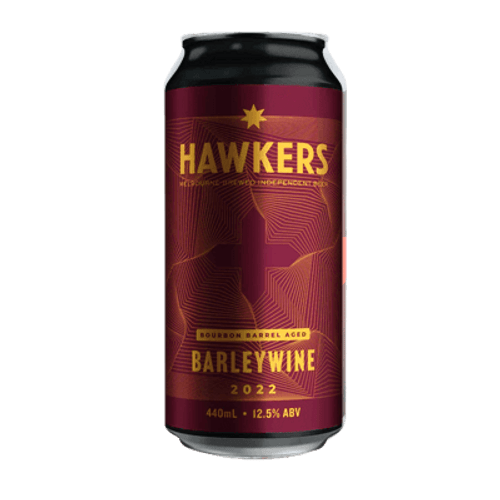 Hawkers Bourbon Barrel Aged Barleywine 2022 440ml Can