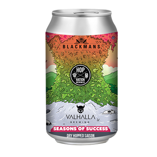 Hop Nation x Valhalla x Blackman's Seasons of Success Saison 375ml Can